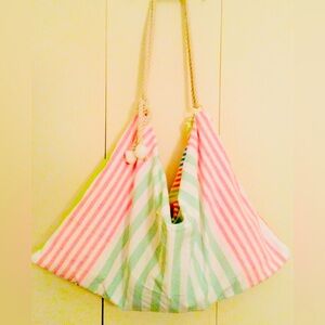 Multi color Candy Summer beach tote!
